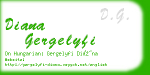 diana gergelyfi business card